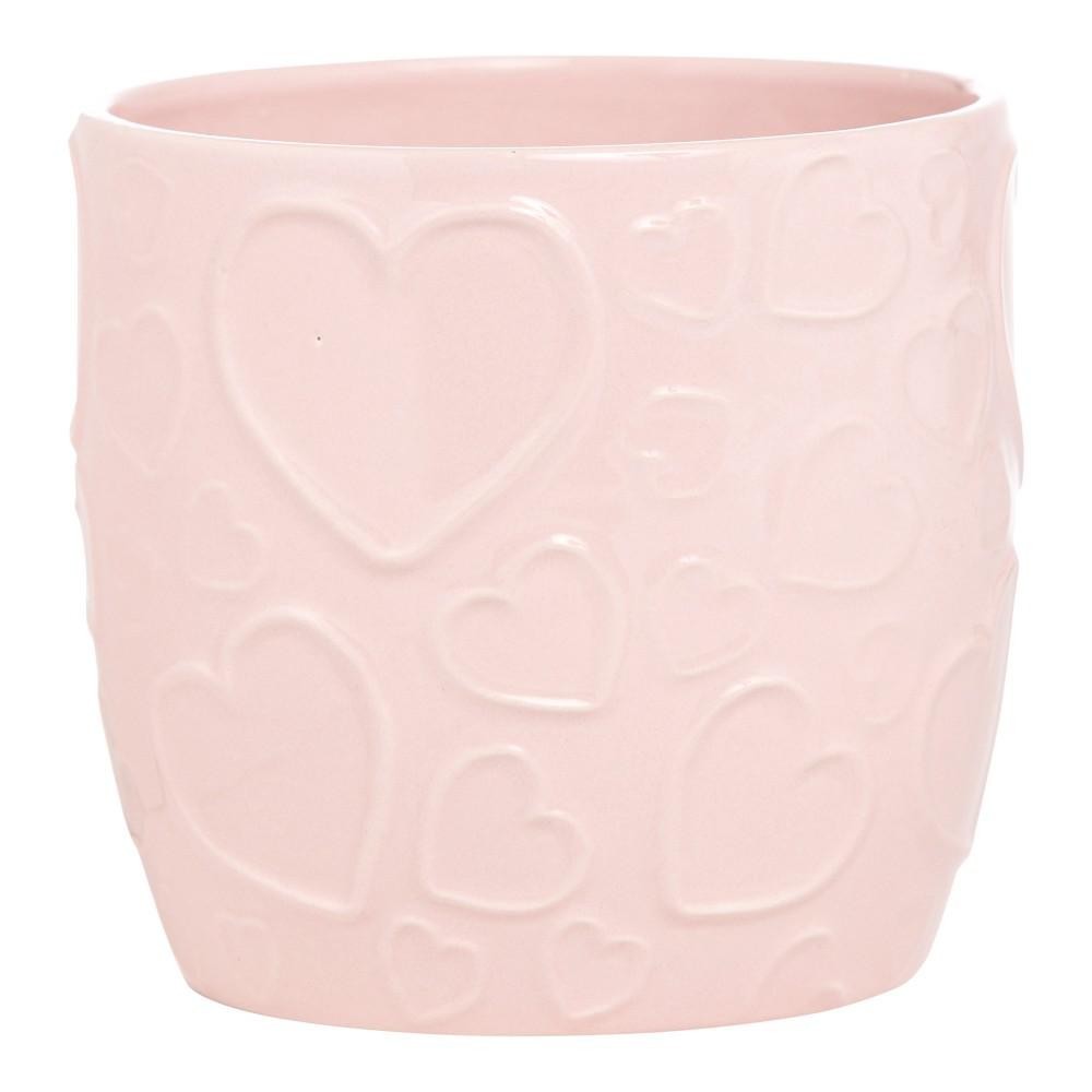VASO CERAMICA CM.13.5 ROSA